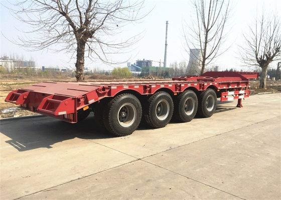 Цапфа 3 вогнутого луча Extendable 100 тонн Lowboy трейлер Semi