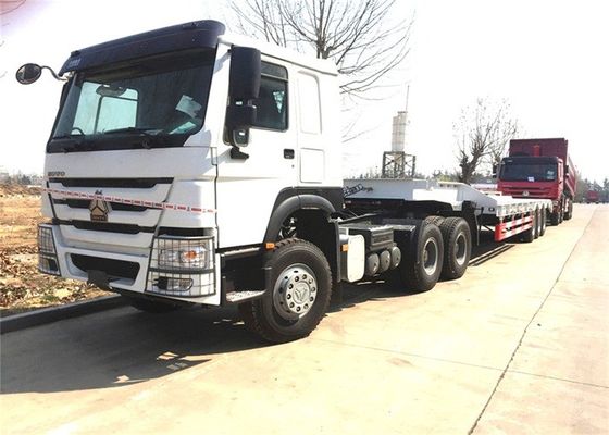 Цапфа 3 вогнутого луча Extendable 100 тонн Lowboy трейлер Semi