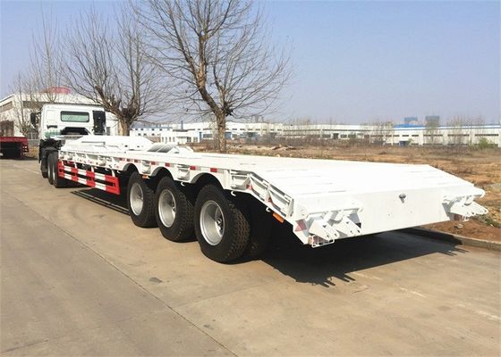 Цапфа 3 вогнутого луча Extendable 100 тонн Lowboy трейлер Semi