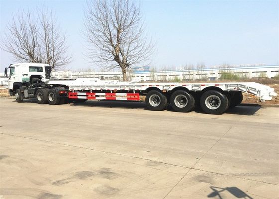 Цапфа 3 вогнутого луча Extendable 100 тонн Lowboy трейлер Semi